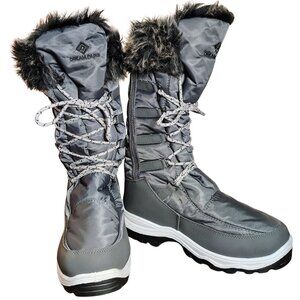 Dream Pairs Faux Fur Snow Boots Gray Women’s Size 7